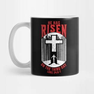 He Has Risen Matthew 28:6 Bible Verse for Easter V1 Mug